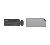 Logitech Pebble 2 Combo, kit tastiera e mouse wireless discreto, portatile e per