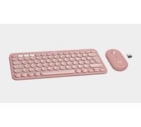 Logitech Pebble Keys 2 K380s, tastiera Bluetooth multi-dispositivo, scorciatoie, stilizzata e portatile, Easy-Switch, Windows, macOS, iPadOS, Android, ChromeOS, layout QWERTY UK - Rosa