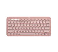 Logitech Pebble Keys 2 K380s, tastiera wireless Bluetooth multidispositivo con tasti di scelta rapida personalizzabili, Easy-Switch, Windows, macOS, iPadOS, Android, ChromeOS, italiano QWERTY, Rosa