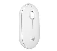 LOGITECH M350SWS - Mouse, Bluetooth, bianco