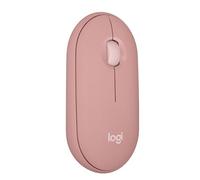 Logitech Pebble Mouse 2 M350s wireless Bluetooth sottile, portatile, leggero, personalizzabile, clic discreti, Easy-Switch per Windows, macOS, iPadOS, Android, Chrome OS - Rosa