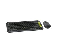 Logitech POP ICON COMBO, kit mouse e tastiera Bluetooth, digitazione comoda, tasti e pulsanti programmabili, clic discreti, Easy-Switch fino a 3 dispositivi, ITA QWERTY - Grafite