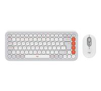Logitech Pop Icon Combo Off White US Tastiera 400 dpi QWERTY 920-013141