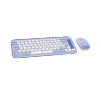 Logitech POP ICON Combo, tastiera e mouse Bluetooth, comoda digitazione, tasti e pulsanti programmabili, clic silenziosi, facile commutazione fino a 3 dispositivi, lilla