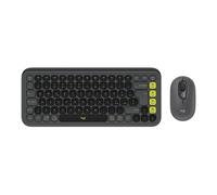 Logitech POP ICON COMBO, kit mouse e tastiera Bluetooth, digitazione comoda, tasti e pulsanti programmabili, clic discreti, Easy-Switch fino a 3 dispositivi, ITA QWERTY - Grafite
