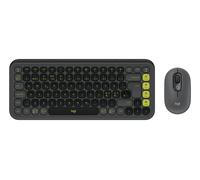 Logitech POP Icon Combo tastiera Mouse incluso Universale Bluetooth QZERTY Danese Norvegese Svedese Grafite Verde (POP Icon Com NEW