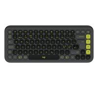 Logitech Tastiera Bluetooth POP Icon Keys in Grafite e verde, Danese/Norvegese/Svedese/Finlandese (QWERTY)