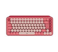 Logitech POP Keys Tastiera Meccanica Wireless con Tasti Emoji Personalizzabili, Design Compatto Durevole, Bluetooth o USB, Compatibilità Multidispositivo e OS, Italiano QWERTY - Heartbreaker