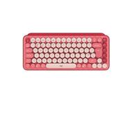 Logitech POP Keys Tastiera Meccanica Wireless con Tasti Emoji Personalizzabili, Layout Internazionale QWERTY - Heartbreaker