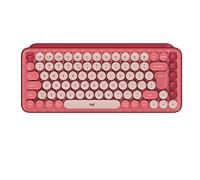 Logitech POP Keys Tastiera Meccanica Wireless con Tasti Emoji Personalizzabili, Layout Scandinavo QWERTY - Heartbreaker