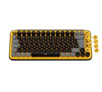 Logitech POP Keys Wireless Mechanical Keyboard With Emoji Keys tastiera RF senza fili + Bluetooth AZERTY Francese Nero, Grigio,