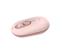 Logitech POP Mouse, mouse wireless Bluetooth compatto e portatile con pulsanti programmabili e clic discreti, Easy-Switch tra un massimo di 3 dispositivi, laptop, tablet, PC - Rosa
