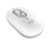 Logitech POP Mouse, mouse wireless Bluetooth compatto e portatile con pulsanti programmabili e clic discreti, Easy-Switch tra un massimo di 3 dispositivi, laptop, tablet, PC - Bianco