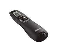 Logitech R700 Puntatore Laser Per Presentazioni Wireless, 2,4 GHz con Ricevitore USB Nano, Pointer Laser Rosso, Campo Operativo da 30 Metri, Display LCD per Rilevare Tempo, 6 Pulsanti, per PC - Nero