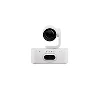 Logitech Rally AI Camera Pro Telecamera PTZ con ottica potente e funzioni intelligenti per stanze grandi, grigio-bianco