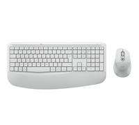 Logitech Signature Comfort Plus Combo MK880 in Bianco sporco, Inglese Internazionale (QWERTY)