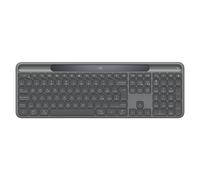 Logitech Signature Slim Solar+ K980 for Business, tastiera wireless, digitazione discreta, ricevitore sicuro, Bluetooth, Windows, Mac - Graphite - QWERTY