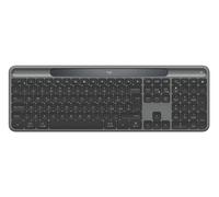 Logitech Signature Slim Solar+, tastiera wireless alimentazione a luce solare e artificiale, batteria resistente che dura fino a 10 anni, tasti personalizzabili, Bluetooth, Italiano QWERTY - Grafite