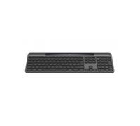 Logitech Signature Slim Solar+, tastiera wireless alimentazione a luce solare e artificiale, batteria resistente che dura fino a 10 anni, tasti personalizzabili, Bluetooth, Italiano QWERTY - Grafite