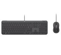 Logitech Signature Slim Wired Combo MK620 for Business, mouse ottico con cavo, tastiera standard, USB-C plug-and-play, Windows/Mac/Chrome/PC/laptop - Grafite - AZERTY