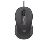 Logitech Signature Wired M520 for Business, mouse ottico con cavo, USB-C plug-and-play, Windows/Mac/Chrome/PC/laptop - Graphite