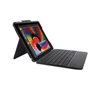 Logitech Slim Combo Cover iPad 9.7 con Tastiera Bluetooth Retroilluminata Rimovibile, per iPad 5a e 6a Generazione (Modelli: A1893, A1954, A1822, A1823), Layout Italiano Qwerty, Nero