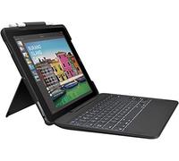 Logitech Slim Combo Cover iPad Con Tastiera, Compatibile con iPad Air 3a Generazione A2152, A2123, A2153, A2154 e iPad Pro 10.5" A1701, A1709, A1852, Layout Inglese QWERTY, Blu