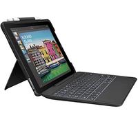 Logitech Slim Combo Cover iPad con Tastiera, Compatibile con iPad Pro 2a Generazione 2017 A1701, A1709, A1852, iPad Air 3a Generazione A2152, A2123, A2153, A2154, Layout Italiano Qwerty, Blu