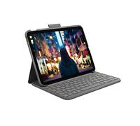 Logitech Slim Folio, custodia con tastiera per iPad (10a generazione e A16) con tastiera wireless Bluetooth integrata, Layout Italiano QWERTY - Grigio
