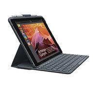 Logitech Slim Folio Custodia per iPad, Layout Inglese Qwerty, Nero