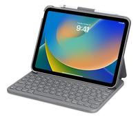 Logitech Slim Folio (per iPad 7-9 Generation) (QWERTY Inglese) Grafite (rinnovato)
