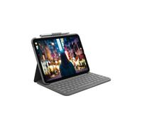 Logitech Slim Folio QWERTZ Tedesco Bluetooth Grigio