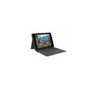 Logitech SLIM FOLIO RUGGED Custodia con Tastiera Protettiva per iPad (2024/2025) con Smart Connector e Tastiera Resistente agli