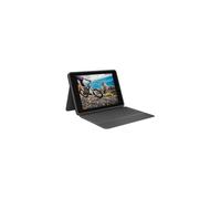 Logitech SLIM FOLIO RUGGED Custodia con Tastiera Protettiva per iPad 7ª,8ª e 9ª generazione con Smart Connector Graphite