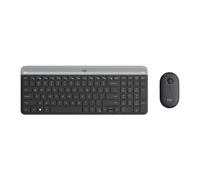 Logitech MK470 tastiera Mouse incluso RF Wireless QWERTY Ceco Grafite