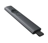 Logitech Presenter Spotlight – Evidenziatore digitale Bluetooth, 30 m, Ricarica rapida, Grigio
