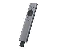 Logitech Spotlight Presenter Evidenziatore Digitale con Bluetooth, Clicker Universale per Presentazioni, Portata di 30 Metri e Ricarica Rapida, Grigio