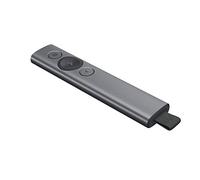 Logitech Spotlight Presenter Evidenziatore Digitale con Bluetooth, Clicker Universale per Presentazioni, Portata di 30 Metri e Ricarica Rapida, Grigio