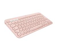 Logitech Tastiera Bluetooth K380 multi-dispositivo per Mac, facile commutazione tra un massimo di 3 dispositivi, chiavi a forbice, batteria 2 anni, MacOS/iOS/iPadOS, layout tedesco QWERTZ, rosa