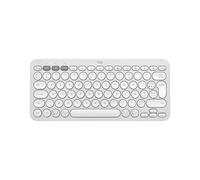 Logitech Tastiera Bluetooth Pebble Keys 2 K380s in Bianco Bitonale, Francese (AZERTY)