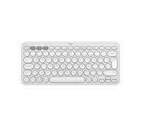 Logitech Tastiera Bluetooth Pebble Keys 2 K380s in Bianco Bitonale, Inglese Internazionale (QWERTY)