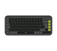 Logitech Tastiera Bluetooth POP Icon Keys in Grafite e verde, UK English (Qwerty)