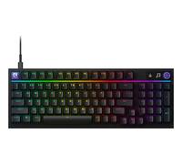 Logitech G G316 X 98, Tastiera gaming cablata 98% (QWERTY Italian) | 8 kHz, switch Tactile hot-swap, guarnizione, LED matrice, manopola, tasti PBT, USB-C, RGB LIGHTSYNC, PC, ITA QWERTY - Nero