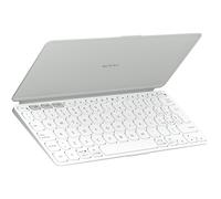 Logitech Tastiera Mini Bluetooth QWERTY Italiana Bianco con Batteria CR2032