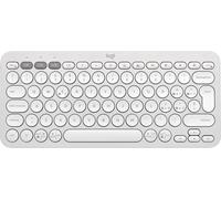 LOGITECH - Tastiera multimediale K380s Wireless, Minimal Pebble Keys 2, Pulsante Easy- Switch - Bianco