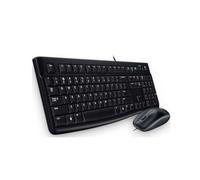 Logitech Tastiera per Ufficio Desktop MK120 con Mouse USB Nero Russo