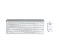 Logitech tastiera Slim Wireless Combo AZERTY Francese Bianco