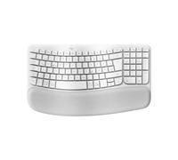 Logitech Tastiera wireless ergonomica Wave Keys in Off-White, Tedesco (QWERTZ)