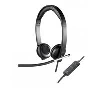Logitech 981-000519 cuffia e auricolare cablato a padiglione ufficio usb tipo a nero, argento
