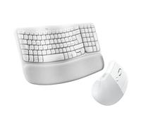 Logitech Wave Keys and Lift Ergonomic Kit - Wireless Keyboard with Wrist Support and Vertical Wireless Mouse - Easy-Switch, Bluetooth, Multiple Operating Systems, Windows/Mac
